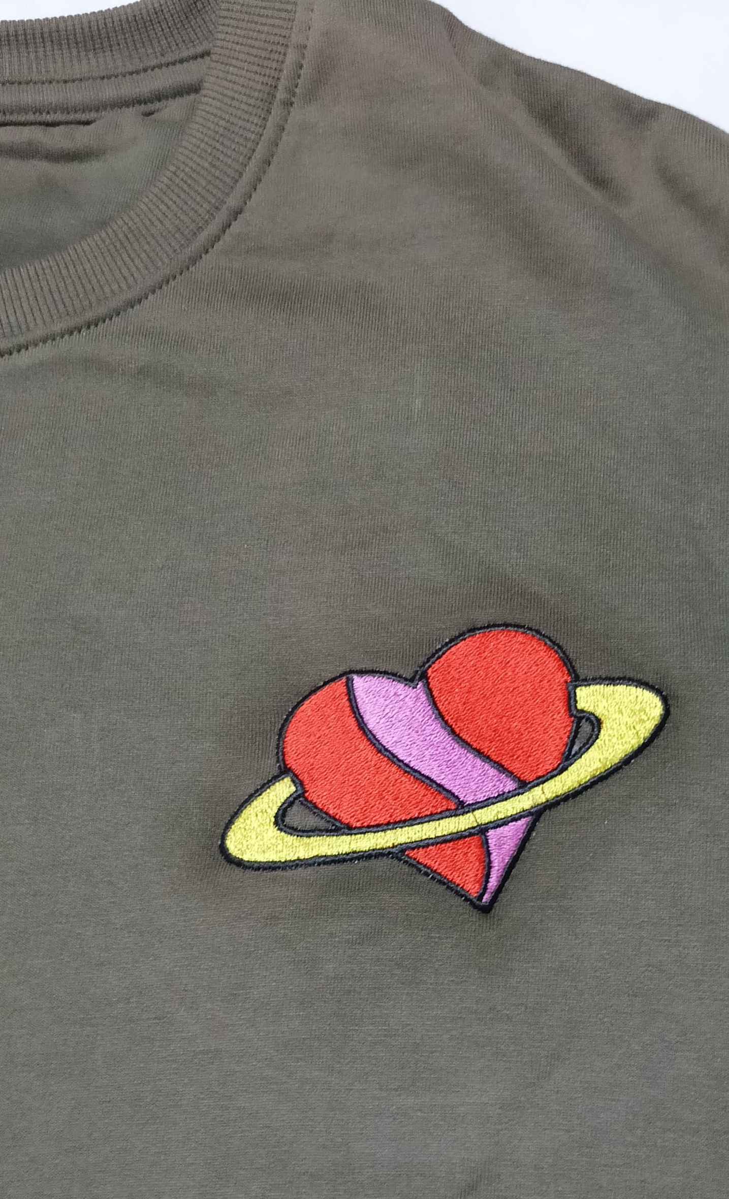 sample embroidered sweatshirt in qikink