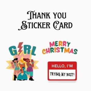 thank you sticker cards 