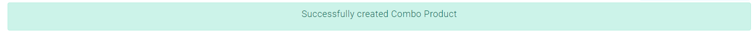 success message notification while pushing product to shopify