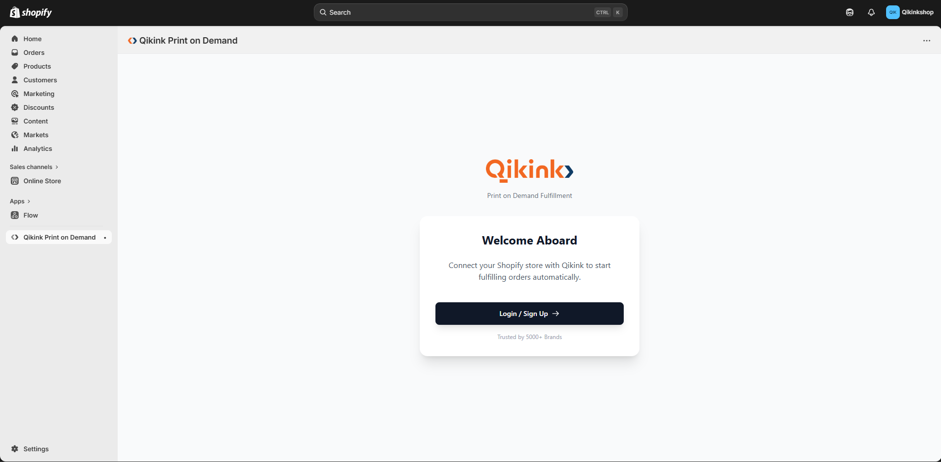 Qikink welcome 